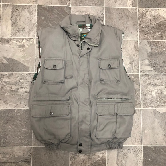 Jackets & Coats Mens Vintage 9s Outdoor Fishing Puffer Vest Sz M